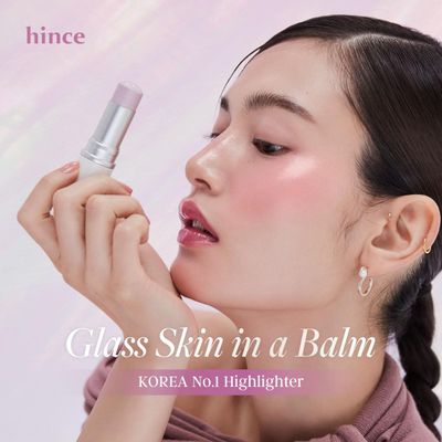 hince True Dimension Radiance Balm 10g - Natural Shimmer Glow Face Highlighter Stick, Cream Blush Stick, Transparent Color, Multiuse, Glass Skin, Korean Makeup (1, CLEAR, TP001)