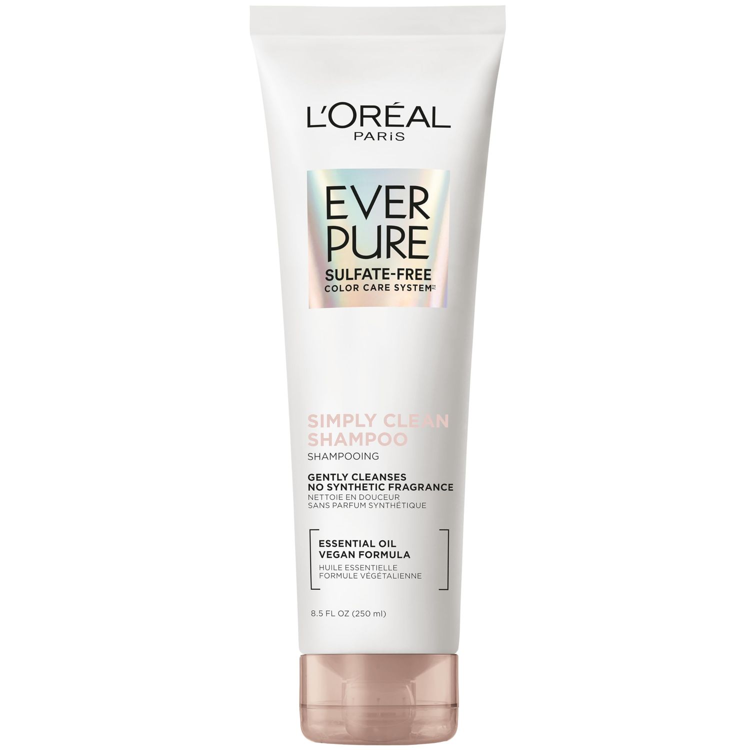 L&#39;Oreal Paris EverPure Sulfate Free Simply Clean Shampoo, Hydrating Hair Care with Rosemary Essential Oils, 8.5 Fl Oz