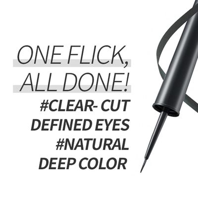 ETUDE OH M'EYE LINE NEW 5 ml - Brown, Intense Precision Liquid Eyeliner, Vivid, Deep Color, Smudge Proof, Long Lasting, Korean Makeup, Kbeauty, Perfect for Gift