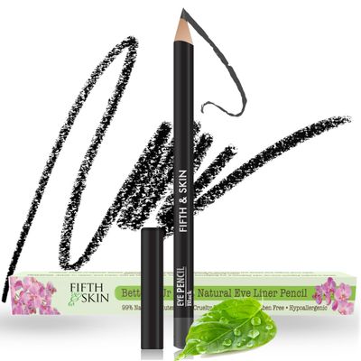 Fifth &amp; Skin Better&#39;n Ur Eyes Eyeliner Pencil (BLACK) - NATURAL - Hypoallergenic - Sensitive Eyes - Gluten Free - Cruelty Free - Paraben Free - Smooth Application