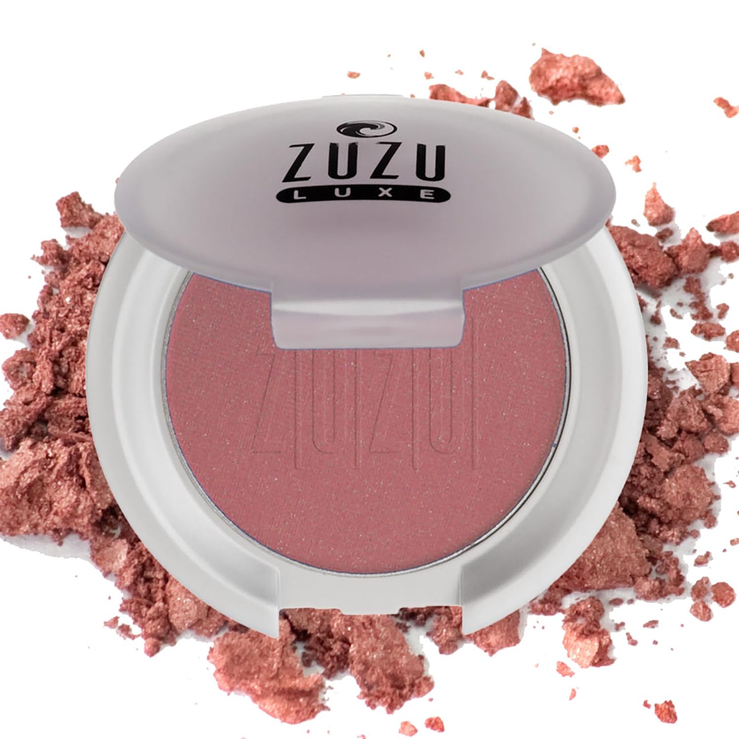 ZUZU LUXE Mineral Blush (Haze - RaspberryWarm Shimmer), Natural, Paraben Free, Vegan, Gluten-free, Cruelty-free, Non GMO, 0.1 oz.