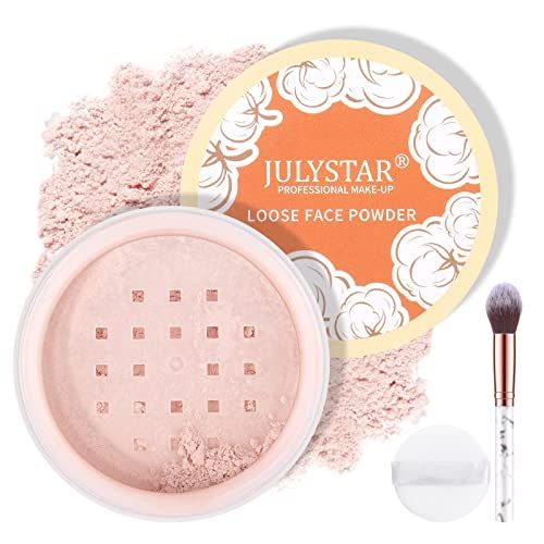 FREEORR Pink Setting Loose Face Powder, Oil Control Minimize Pore, Loose Baking Face Setting Powder Makeup, Soft Focus Make Up Setting Powder, Matte Flawless Finish,8g (02 Pink Complexion)