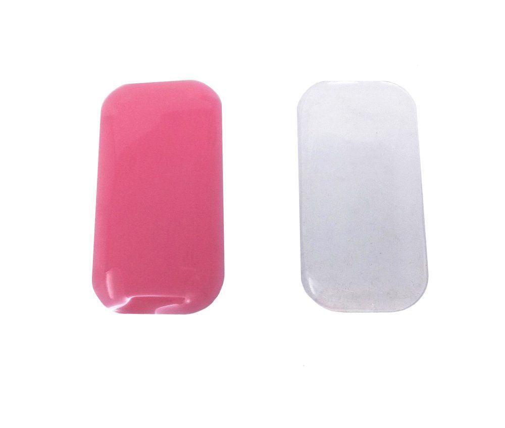 Honbay 2pcs Clear and Pink Silicone False Lashes Holder Pads Lash Holder