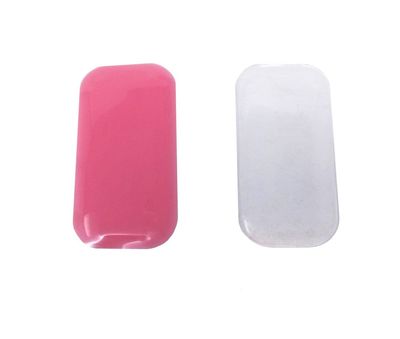 Honbay 2pcs Clear and Pink Silicone False Lashes Holder Pads Lash Holder