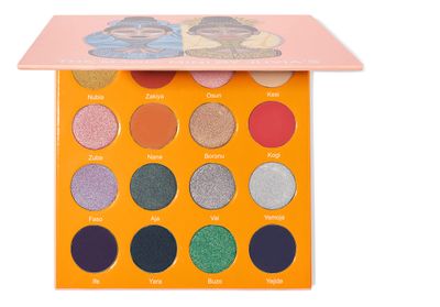 Juvia&#39;s Place Palette The Magic Mini - Bright and Bold Red, Shades of 16, Professional Eye Makeup, Pigmented Palette, Makeup Palette for Eye Color &amp; Shine