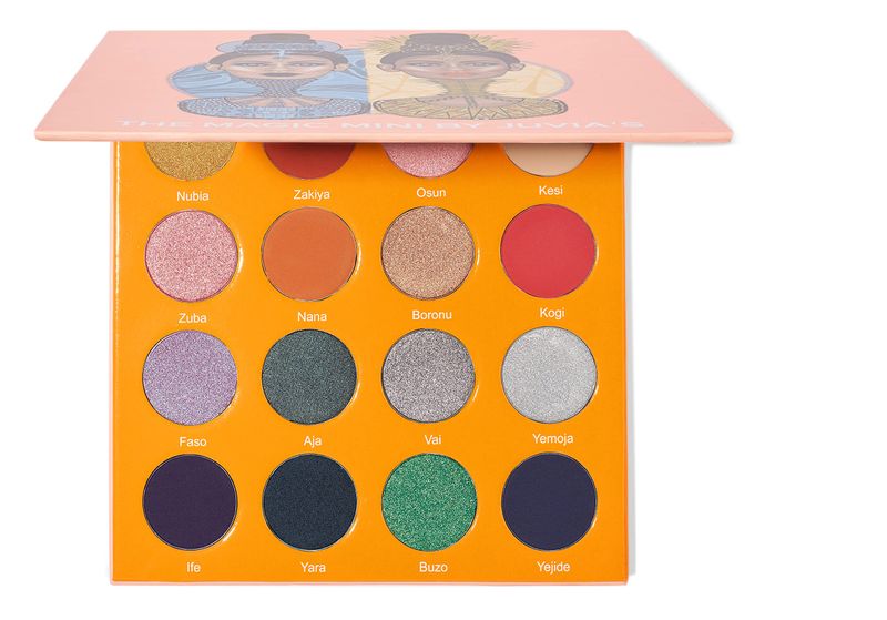 Juvia&#39;s Place Palette The Magic Mini - Bright and Bold Red, Shades of 16, Professional Eye Makeup, Pigmented Palette, Makeup Palette for Eye Color &amp; Shine