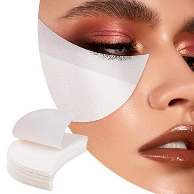 Yatinkim Eye Shadow Pads Shields 50pcs Professional Eyeshadow Stencil Stickers Patches Premium Lint Free for Eyelash Extension Eyeliner Tinting