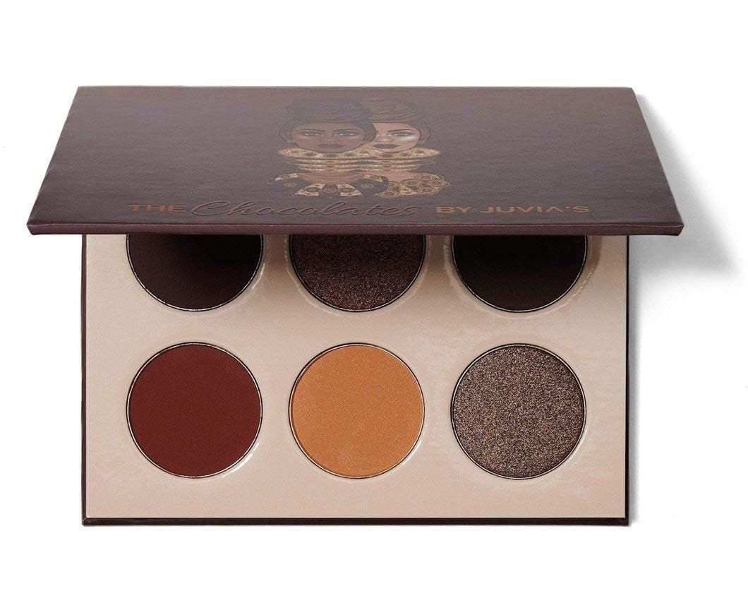 Juvia&#39;s Place Palette The Chocolates - Tan, Auburn, Shades of 6, Rich Dark Chocolate Palette, Professional Eye Makeup, Pigmented Palette, Makeup Palette for Eye Color &amp; Shine