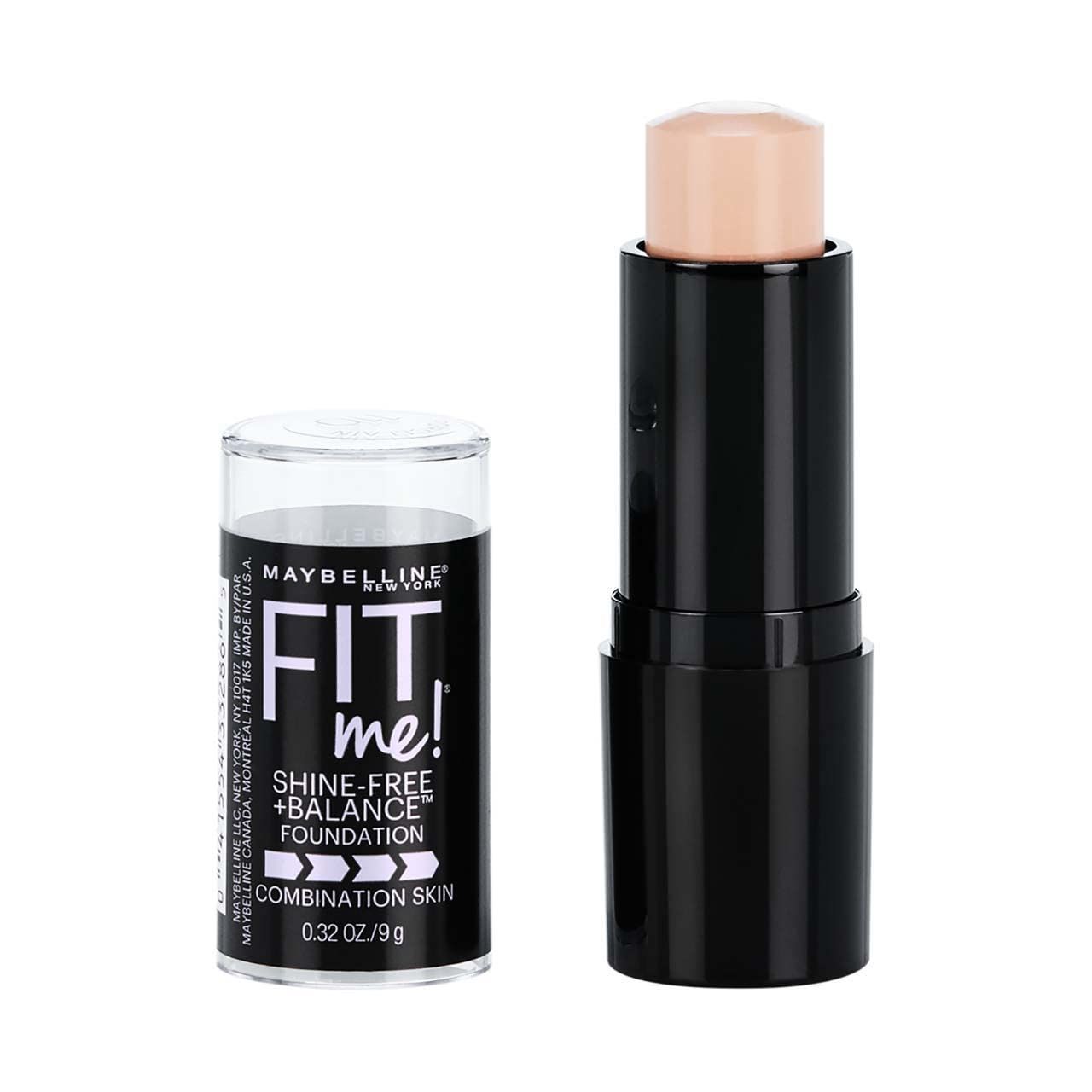 Maybelline New York Fit Me Shine Free Stick Foundation, Porcelain 110 0.32 Ounce