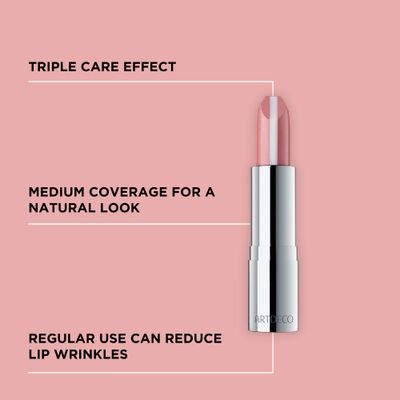 ARTDECO Hydra Care Lipstick - Rose Oasis - Nourishing Lipstick with Sheer Color - Medium Coverage for Natural Look - Reduce Lip Wrinkles - Lip Care - Long Lasting - Vegan Makeup - Hyaluron - 0.12 Oz