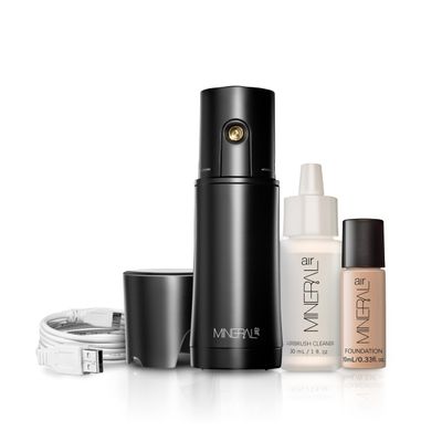 Mineral Air Complexion and Blush Kit | Flawless Mineral Foundation &amp; Blush Application (Bisque)