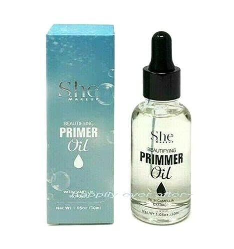 S.he Makeup Face Primer for healthy &amp; bright skin makeup - Camellia Primer Oil
