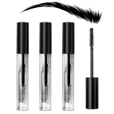 3Pcs Eyebrow Gel Kit, Clear Brow Gel Set, Brow Styling Gel for Natural Brow, Long Lasting Waterproof Eye Brow Setting Gel Makeup Set for Feathered &amp; Fluffy Brows