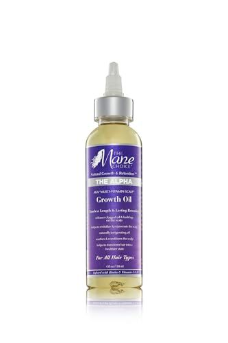 The Mane Choice Alpha Multi-Vitamin Scalp Hair Growth Oil, 4 Fl Oz, 1 Pack, Nourishing Scalp Oil with Biotin, Vitamin C, Rosemary, Rice Extract, Jojoba, Tea Tree &amp; Castor Oil, Lightweight &amp; Non-Greasy