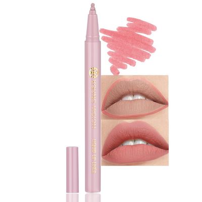 YOUNG VISION Gourd-Shaped Precision Liquid Lipstick &amp; Lipliner - Nude Matte Shades