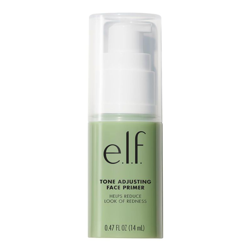 e.l.f. Tone Adjusting Face Primer, Makeup Primer For Neutralizing Uneven Skin Tones &amp; Redness, Grips Makeup To Last, Vegan &amp; Cruelty-free, Small