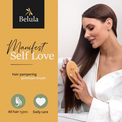 Premium Boar Bristle Hair Brush for Thick Hair Set. Hairbrush for Women With Thick, Long or Curly Hair. Restores Hair's Shine and Health. Comb, Travel Bag &amp; Spa Headband Included