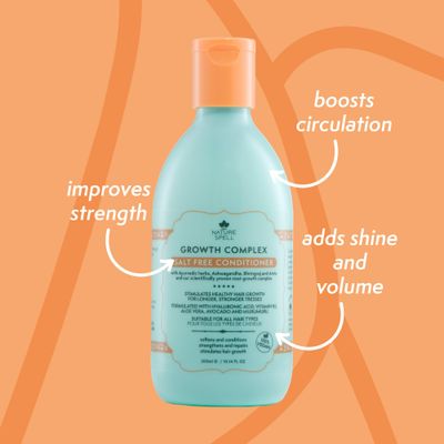 Nature Spell Hair Conditioner for Hair Growth, Infused with Ayurvedic Herbs, Vegan &amp; Sulphate-Free, Suitable for All Hair Types, 10.14 Fl Oz