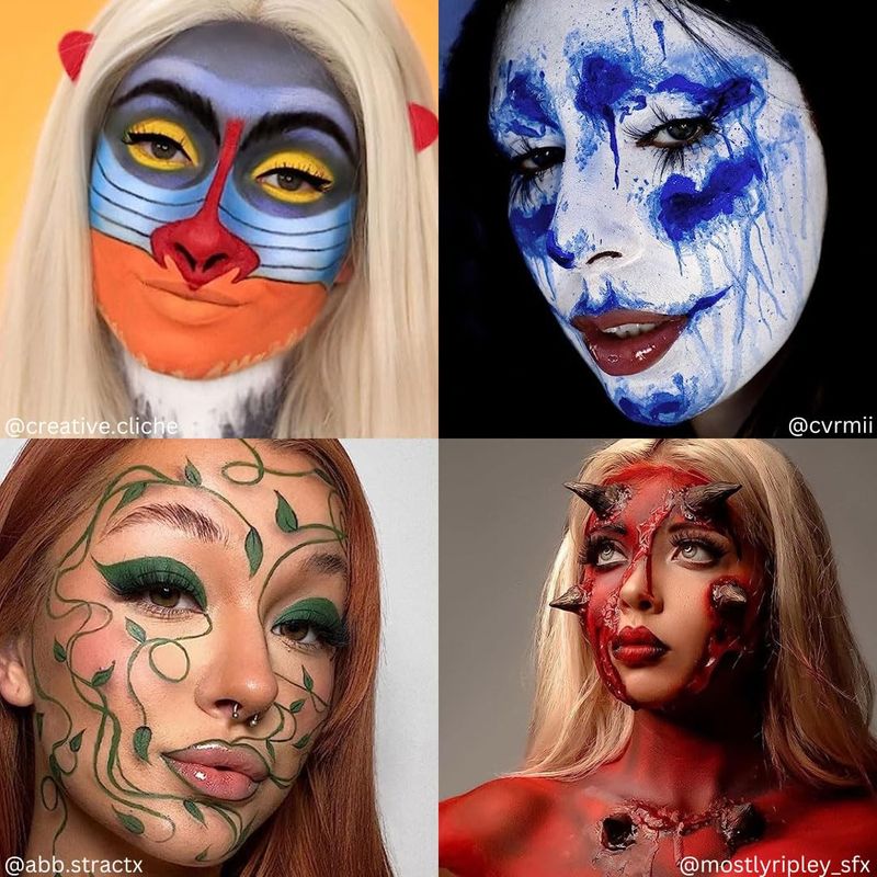 Mehron Makeup Paradise Makeup AQ 8 Color Basic Palette | Magnetic Refillable Body Paint &amp; Face Paint Palette | Professional Water Activated Makeup for Costumes, SFX, Halloween, &amp; Cosplay