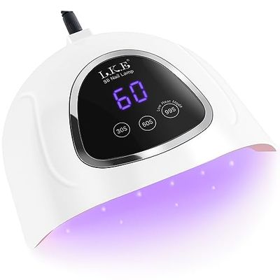 UV LED Nail Lamp, LKE LED Nail Lamp 72W UV Light for Nails with 3 Timer Setting &amp; LCD Touch Display Screen Nail Lamp Nail Dryer