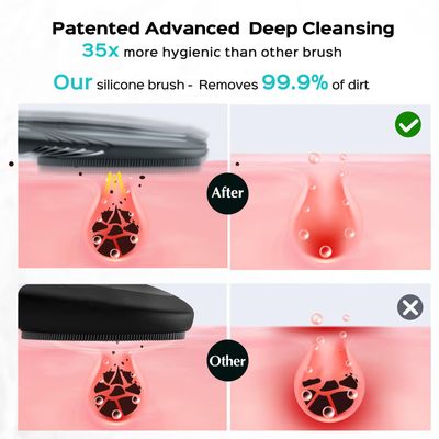 Face Scrubber Facial Cleansing Brush  COSLUS Portable Silicone Waterproof Rechargeable Face Wash Brush, 5 Cleansing Modes, Electric Deep Cleaning for Men &amp; Women, Removing Blackhead, Exfoliating