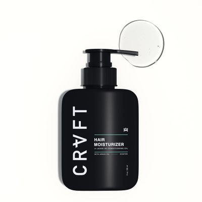 CRVFT Daily Leave in Conditioner For Men OIL | 30 Day Supply | Men&#39;s Hair Moisturizer | Hair Oil For Men | For DryDamaged Hair | Scented | (3oz) AM