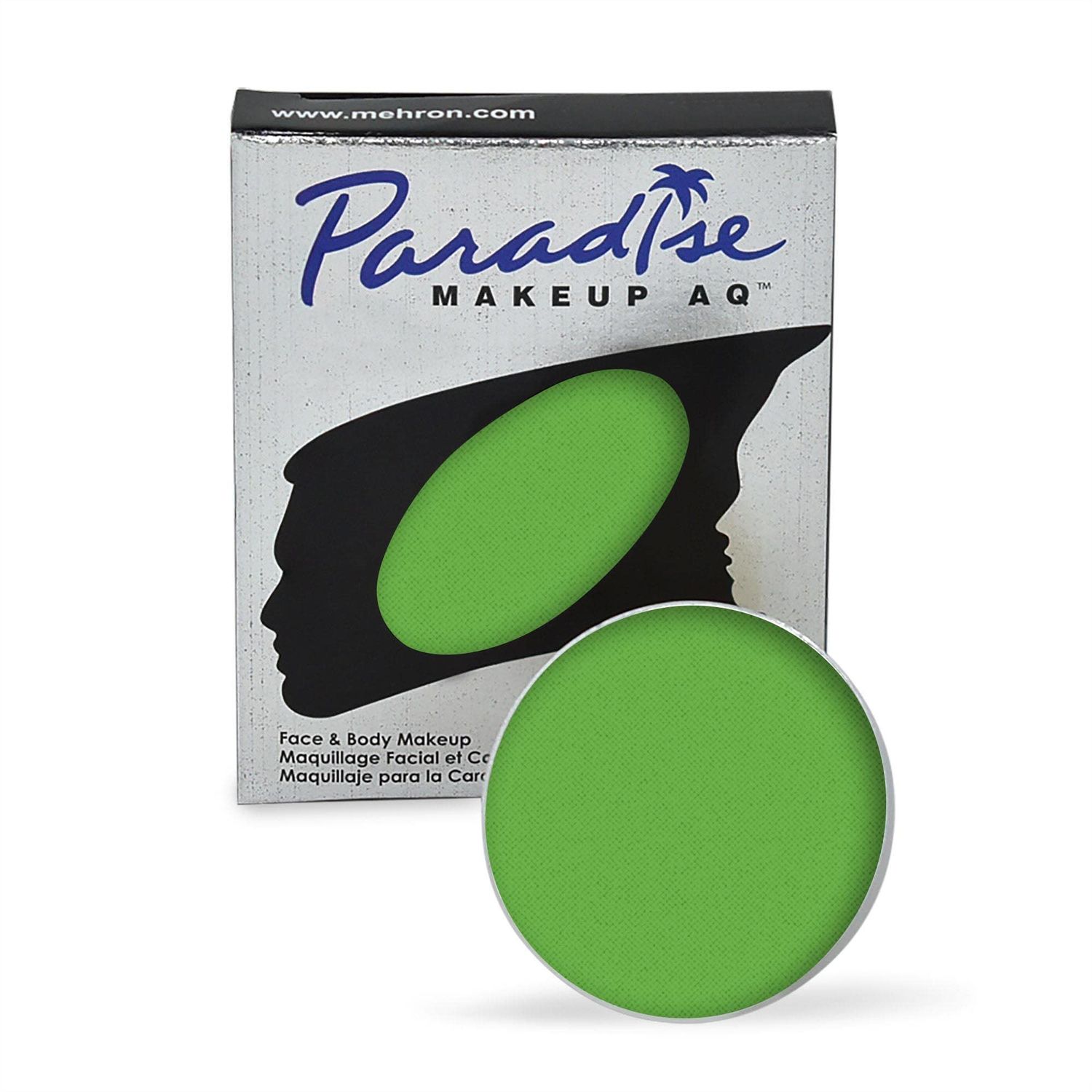 Mehron Makeup Paradise Makeup AQ Refill Size | Stage &amp; Screen, Face &amp; Body Painting, Beauty, Cosplay, Halloween | Water Activated Face Paint, Body Paint, Cosplay Makeup .25 oz (7 ml) (Light Green)