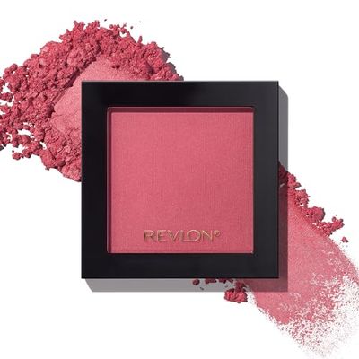 Revlon Powder Blush, Face Makeup Stocking Stuffers for Women, Buildable Color, Lightweight &amp; Smooth Finish, 033 Very Berry, 0.17 oz