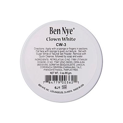 Ben Nye Clown White Makeup ,3 oz