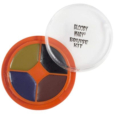 Bloody Mary, Special Effects Bruise Makeup Kit By Bloody Mary - Theatrical &amp; Halloween Bruising Palette - SFX Fake Bruise Wheel For Fresh, Black, Blue, Old &amp; Healing