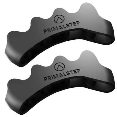 PrimalStep Size XL Toe Separators - Over 50% Thicker &amp; More Durable - Dr. Recommended - Correct Foot, Bunion Pain, Plantar Fasciitis - Toe Straightener for Functional Athletic Mobility (Extra Large)