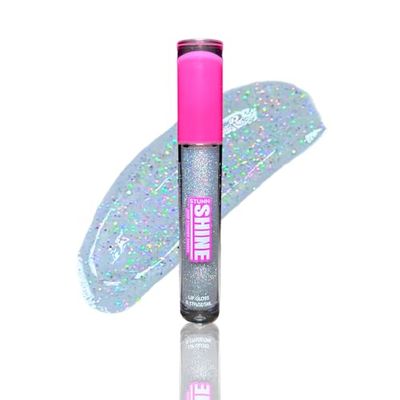 Shop Stunner Shades | Stunn Shine, Glittery Holographic Lip Gloss For A Sparkly Finish, Infused With Coconut Oil, Vegan &amp; Cruelty-free, (Glittery Clear, 0.15 Fl Oz)