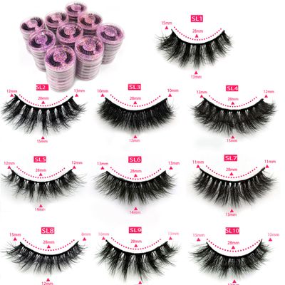 Ellazzle Eyelashes Wholesale Natural Look False Lashes 3D Fluffy Eyelashes Bulk 10 Styles(20 pairs)