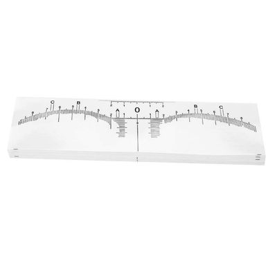 50pcs Eyebrow Ruler Stencils Eyebrow Ruler Sticker Disposable Eyebrow Ruler Measurement Tool Mapping Stickers
