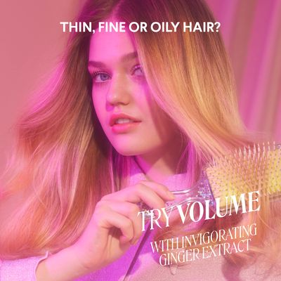 MONDAY HAIRCARE Volume Conditioner 12oz for Thin, Fine, and Oily Hair, Made from Coconut Oil, Ginger Extract, &amp; Vitamin E, 100% Recyclable Bottles (354ml), PINK (10436)
