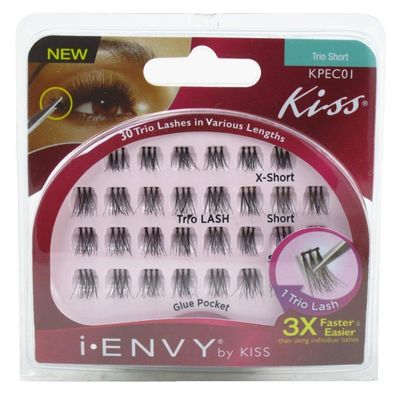 Kiss I Envy Trio Short 30 Trio Lashes (3 Pack)