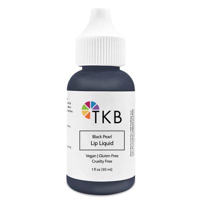 TKB Lip Liquid Color | Liquid Lip Color for TKB Gloss Base, DIY Lip Gloss, Pigmented Lip Gloss and Lipstick Colorant, Made in USA (1floz (30ml), Black Pearl)