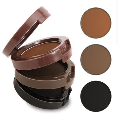 Boobeen 3 Color eyebrow Powder Palette, Waterproof Powder Eyebrow Makeup, Brow Definer Powder Eyebrow Filler to Shape Perfect Brow