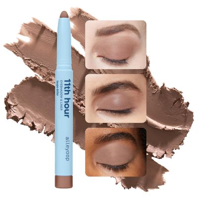 ALLEYOOP 11th Hour Cream Eye Shadow Sticks - Taupe Dollar (Matte) - Award-winning Eyeshadow Stick - Smudge-Proof and Crease Proof for Over 11 Hours - Easy-To-Apply and Compact for Travel, 0.05 Oz