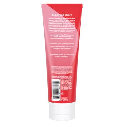 Lume Acidified Body Wash - 24 Hour Odor Control - Removes Odor Better than Soap - Moisturizing Formula - Formulated Without SLS or Parabens - OBGYN Developed - 8.5 ounce (Peony Rose)