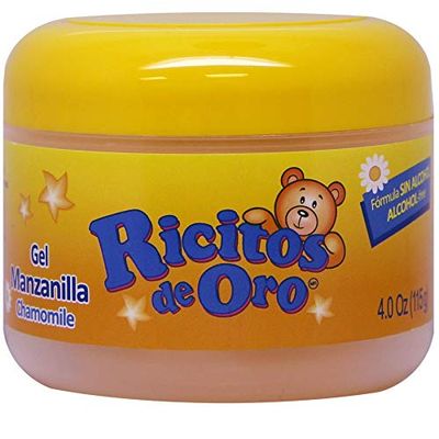 Manzanilla Ricitos de Hair Gel| Alcohol-Free Hair Care Gel for Daily Use, Gentle Gel with Chamomile Extract 4.0 Ounces