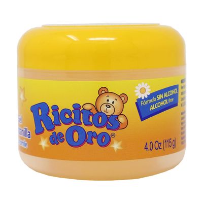 Manzanilla Ricitos de Hair Gel| Alcohol-Free Hair Care Gel for Daily Use, Gentle Gel with Chamomile Extract 4.0 Ounces