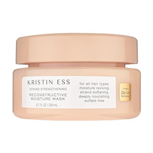 Kristin Ess Hydrating Deep Conditioner Protein Hair Mask - Shea Butter  Coconut Oil Hair Treatment for Dry Damaged Hair - Deep Conditioning, Strengthening, Softening, Anti-Frizz - Pear  Amber Scent