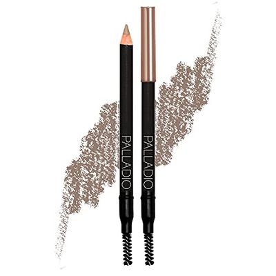 Palladio Brow Pencil &amp; Brush for Eyebrows, Taupe