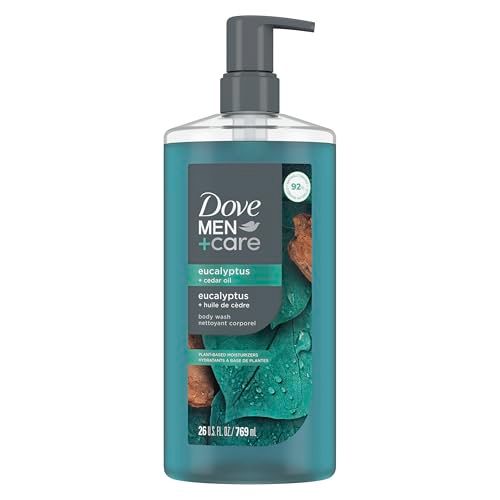 DOVE MEN  CARE Body Wash Eucalyptus  Cedar Oil to Rebuild Skin in the Shower with Plant-Based Cleansers and Moisturizers 26 oz