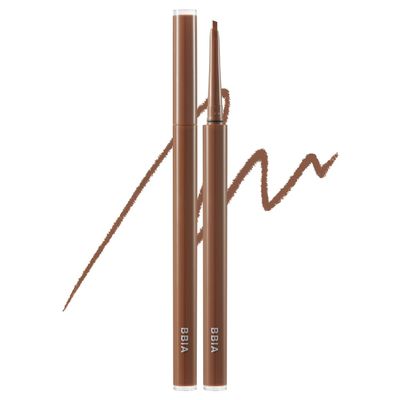 BBIA Last Auto Gel Eyeliner SLIM 5 Colors - Ultra-Fine Waterproof Mechanical Gel Eye Liner Pencil Smudge-Proof Easy Drawing Smooth Gliding Texture Vegan Korean Eye Makeup (S5 SOUL BROWN SLIM R)