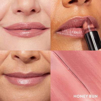 LAURA GELLER NEW YORK Italian Marble Sheer Lipstick - Honey Bun - Hydrating &amp; Lightweight - Vitamin E &amp; Caster Seed Oil - Cream Finish
