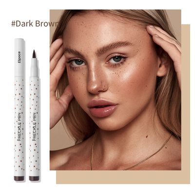 Marine Forest Freckle Pen 2 Colors Waterproof Long Lasting Quick Dry Small Spot Natural Like Face Freckle Makeup Pen, Dark Brown and Light Brown, Upgrade Design