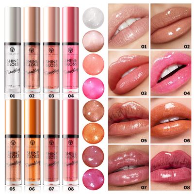 YOUNG VISION Shimmering Lip Gloss - Glossy Finish with Pearl-Like Particles, Non-Sticky and Hydrating, Perfect for Layering or Wearing Alone, Smooth Shine for Long-Lasting Comfort
