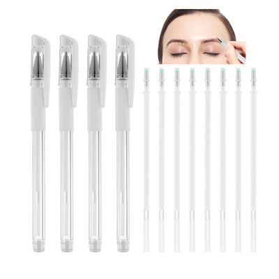 Eyebrow Mapping Pen Microblading Eyebrow Pen Microblading Pen Pen Eyebrow Makeup Position Mapping Mark Tools for Eyebrow Lip Artists Marking Pen (4 pens  8 replacement refills)